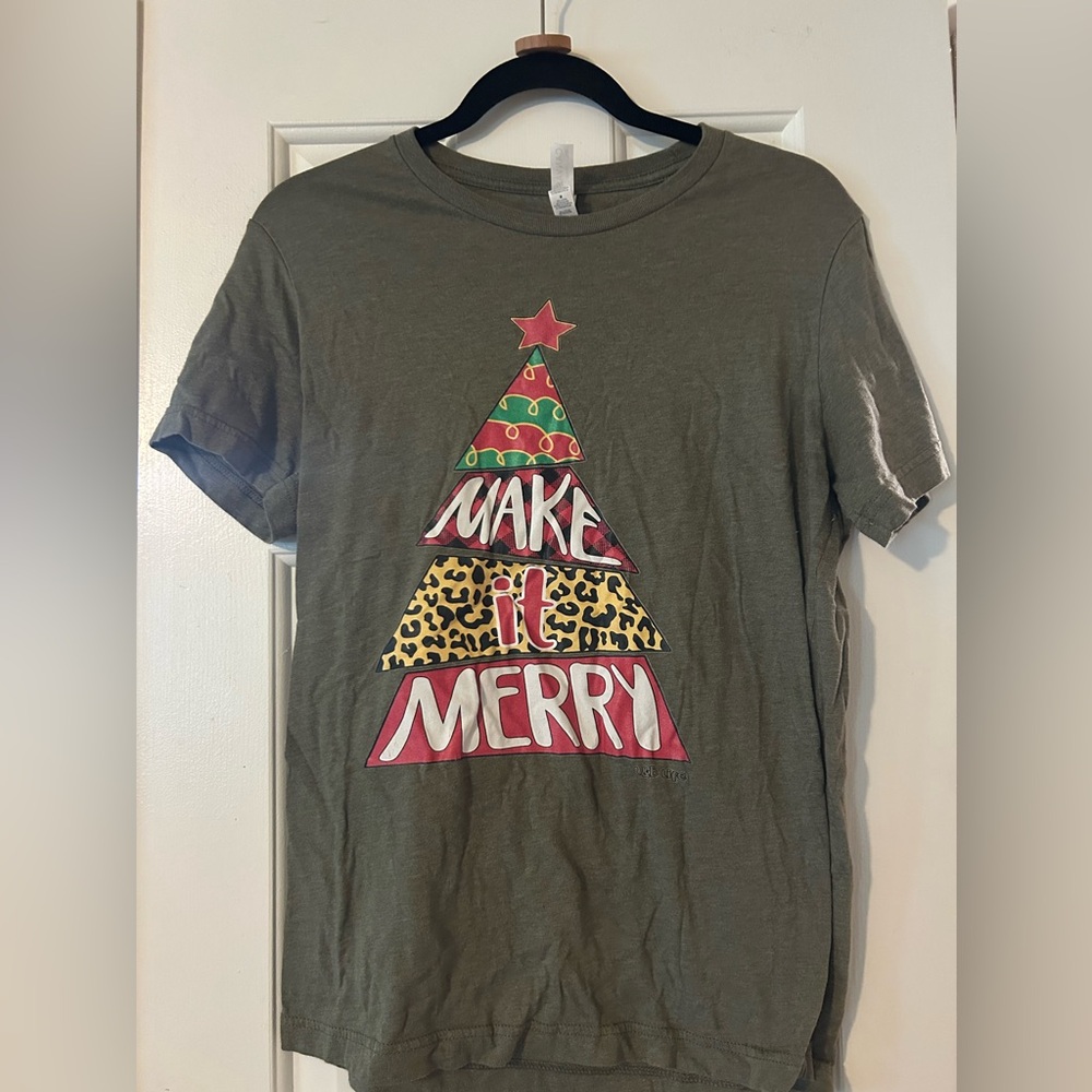 Make It Merry, unisex medium, leopard tree